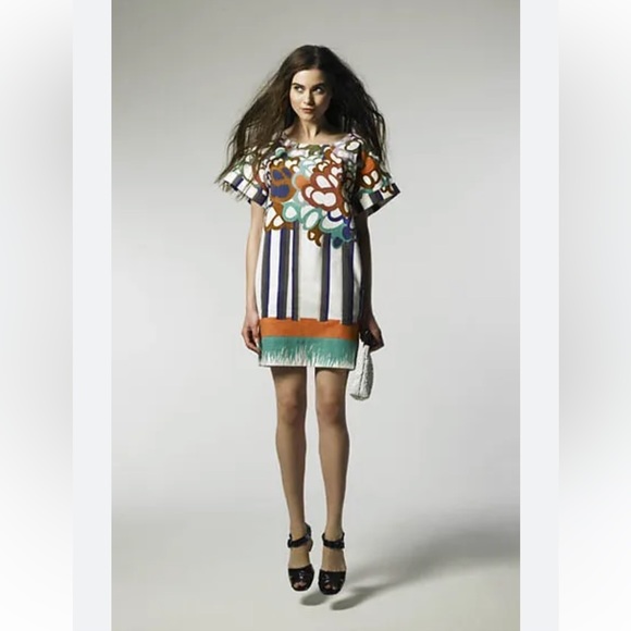 See by Chloe Silk Boho Multicolor Tunic Shift Dress - Picture 10 of 10